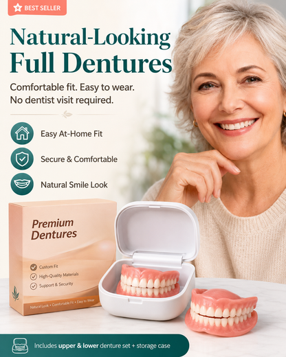 ⏰Ends Today: 50% OFF! Custom-Fit — Designed for Comfort and a Natural-Looking Smile