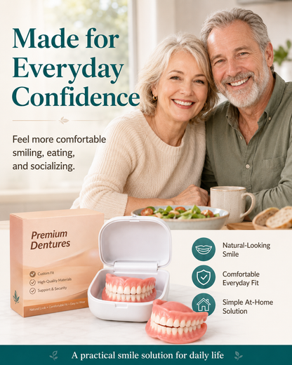 ⏰Ends Today: 50% OFF! Custom-Fit — Designed for Comfort and a Natural-Looking Smile